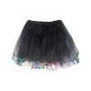 Black Tutu With Rainbow Fringe