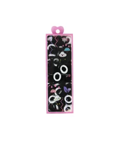 Black & White Elastic Hair Rope Set 150pc