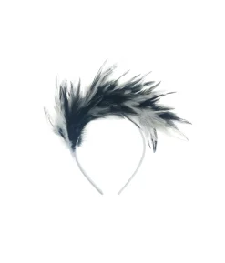 Black & White Feather Headband