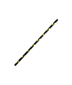 Black With Gold Dots Paper Straws 40pk