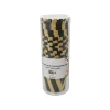 Black With Gold Stripe Baking Cup 24pc 6×4.5cm