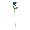 Blue Artificial Velvet Rose 74cm