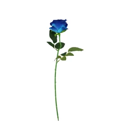Blue Artificial Velvet Rose 51cm