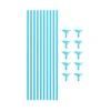 Blue Balloon Stick & Cup Set 12pk