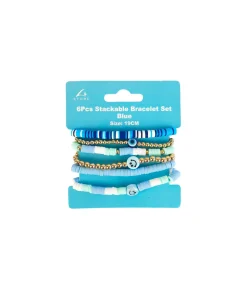 Blue Bracelet Set 6pc