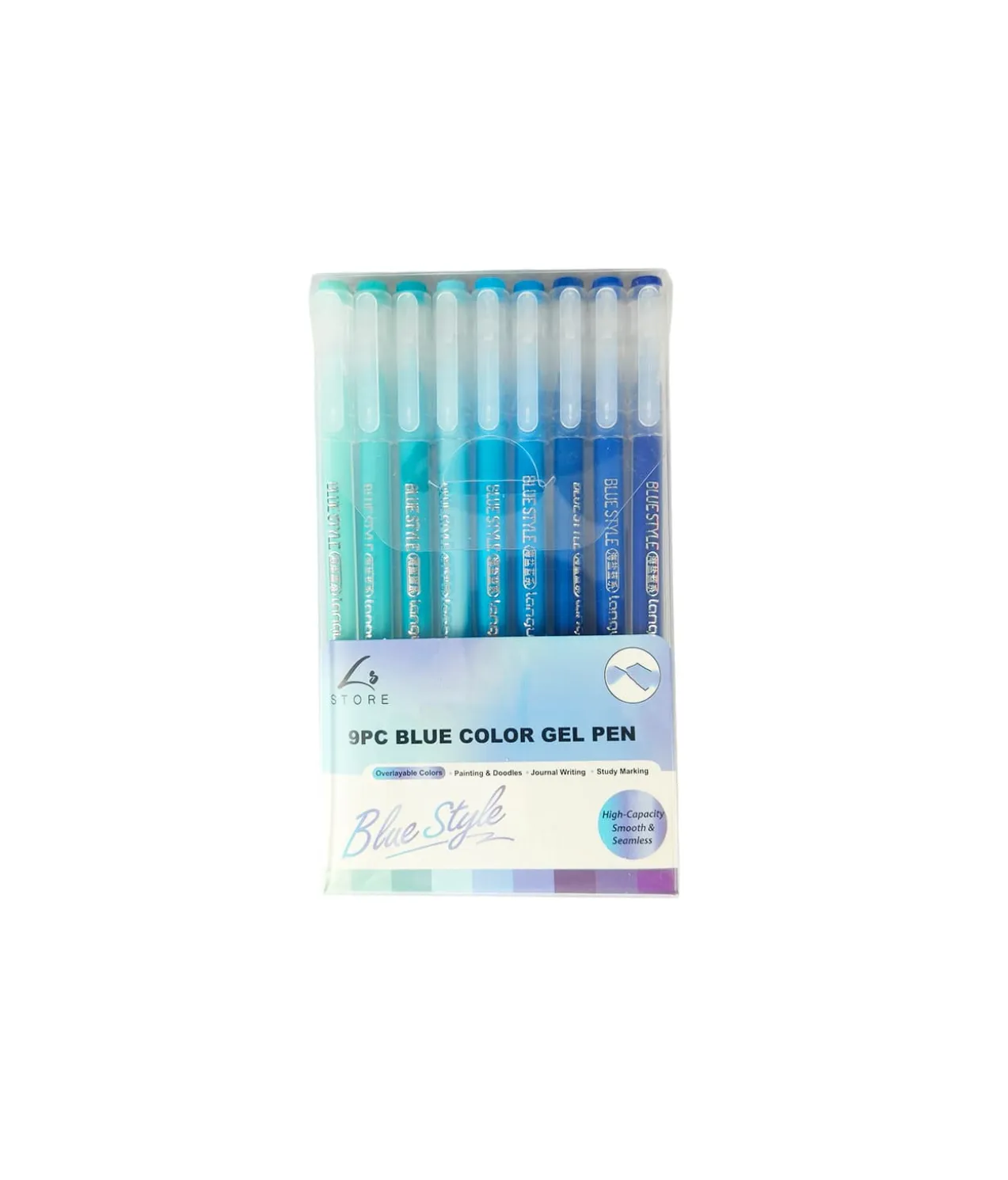 Blue Color Gel Pen 9pc