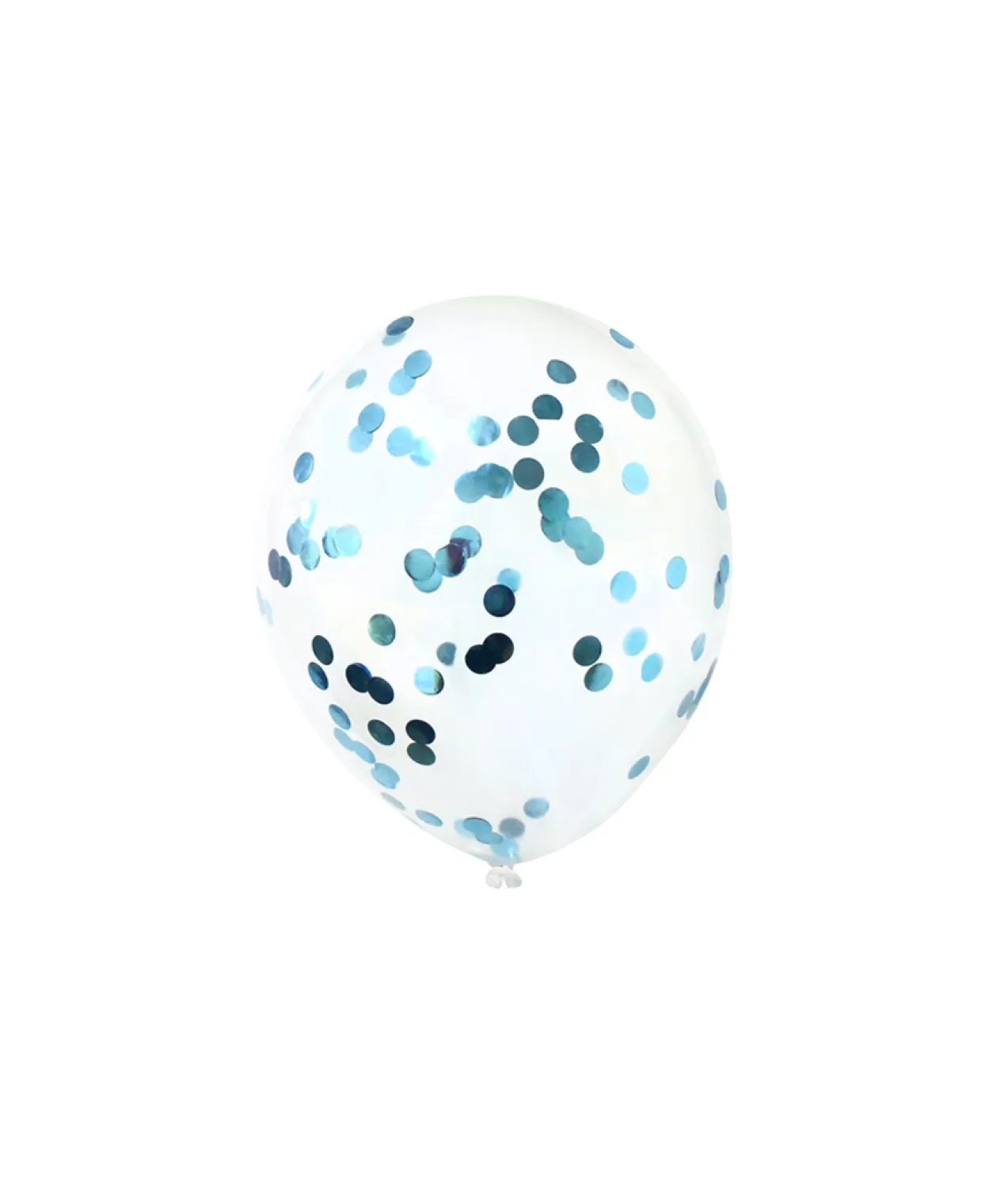 Blue Confetti Latex Balloons 12inch 6pk
