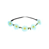 Blue Daisy Flower Head Wrap