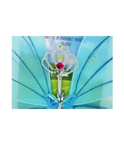 Blue Fairy Wings with Wand