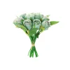 Blue Fragrance Rose 12 Head 24cm