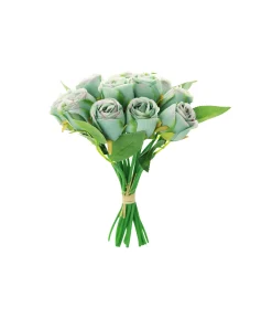 Blue Fragrance Rose 12 Head 24cm