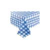 Blue Gingham Flannel Table Cloth 137x274cm