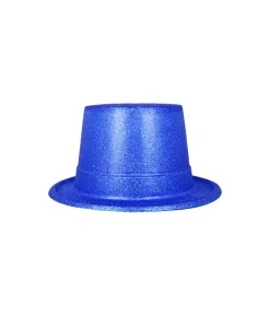 Blue Glitter Top Hat