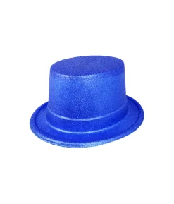 Blue Glitter Top Hat