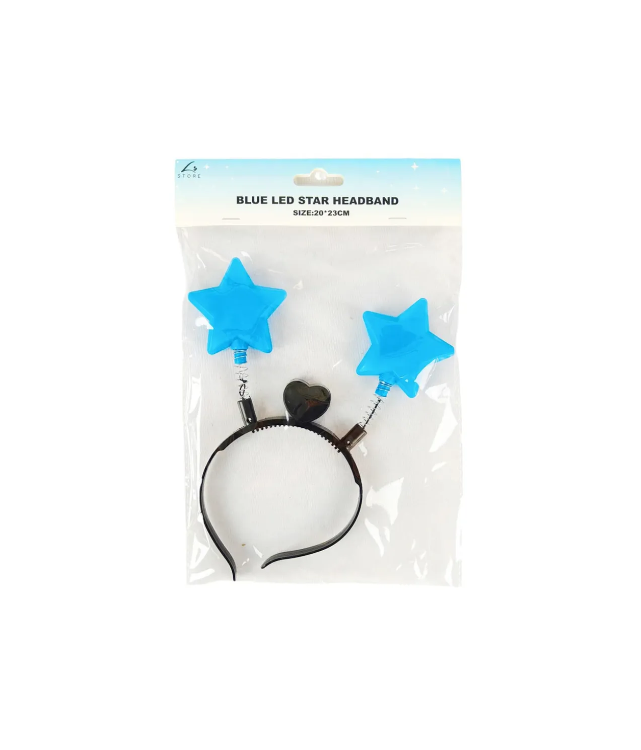 Blue LED Star Headband 20x23cm