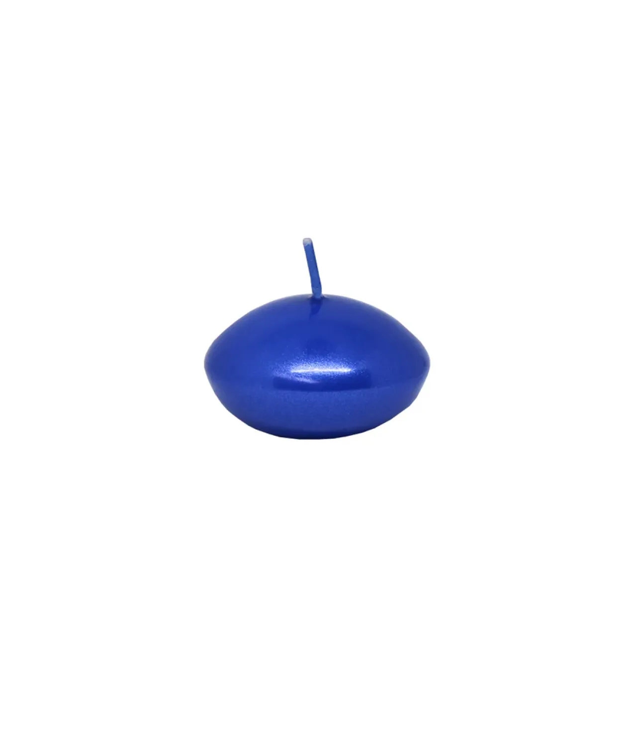Blue Metallic Floating Candles 12pk