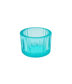 Blue Mini Colored Glass Candle Cup 5.5 x 3.7cm 1pc