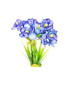 Blue Narcissus Flower 3 Heads 35cm