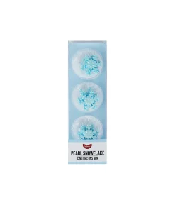 Blue Pearl Snowflake Icing Decorations 9pk