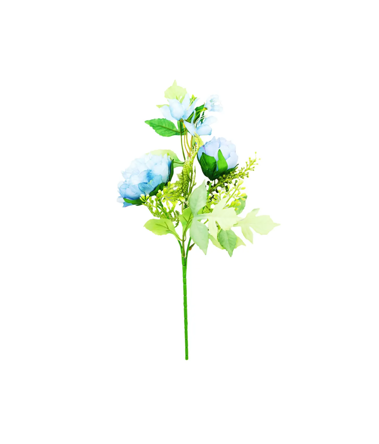 Blue Peony 2 Head 45cm