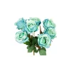 Blue Rose Bunch 41cm