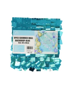 Blue Shimmer Wall Panels 6pc