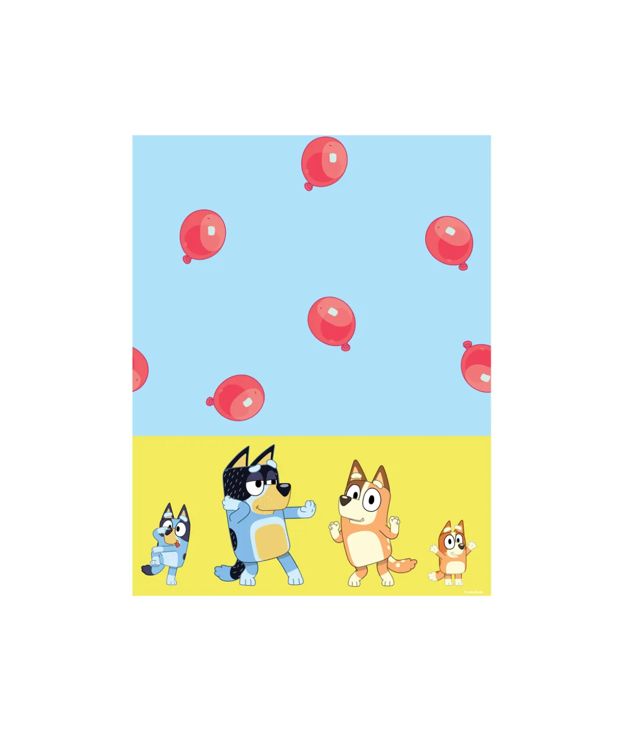Bluey Paper Tablecover 137cm x 243cm