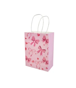 Bow Printed Printed Paper Bags 4pc
