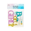 Boy or Girl Cake Topper 12X14cm 1pc