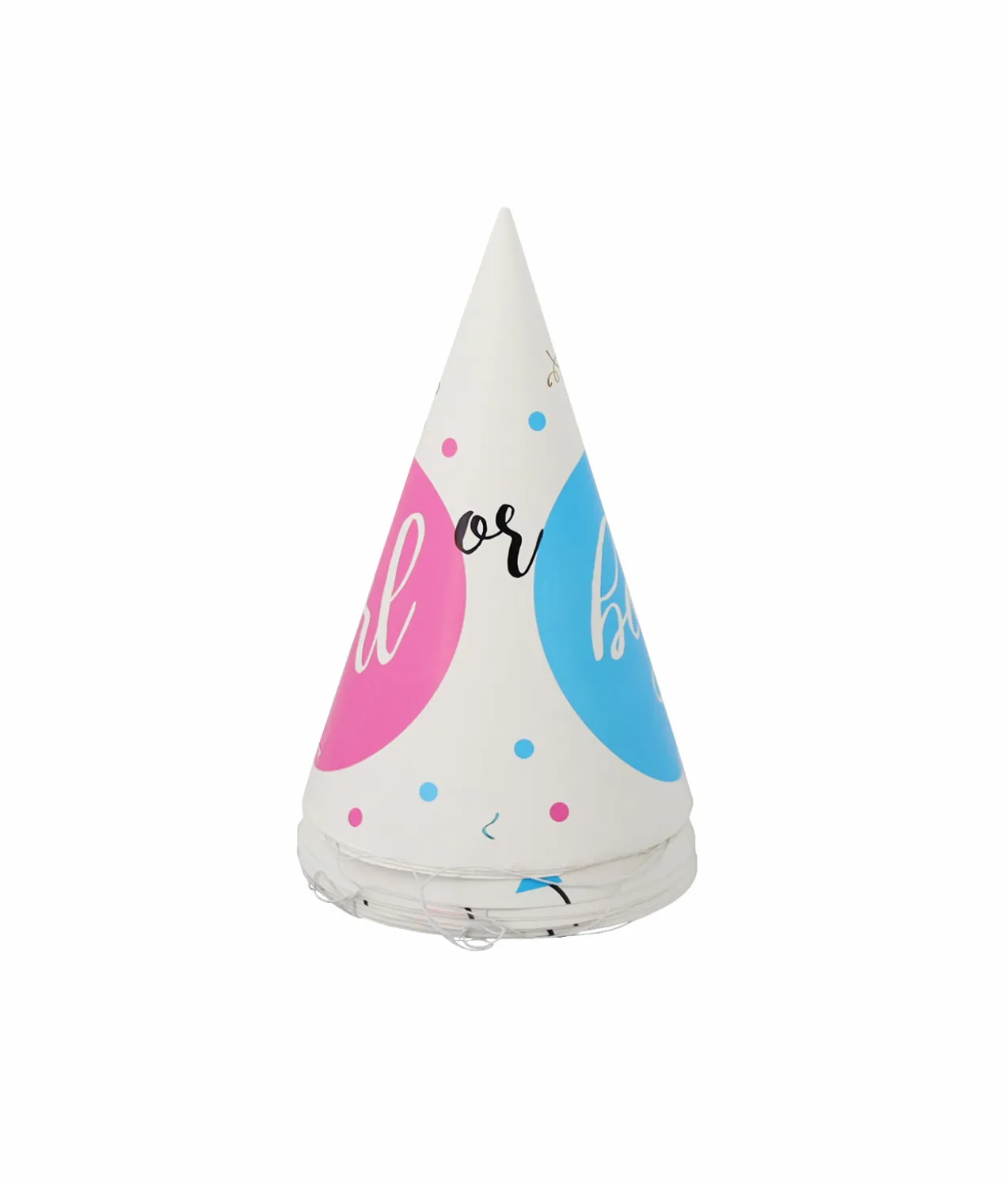 Boy or Girl Paper Hats 10pc 14x20cm