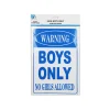 Boys Only Sign 20x30cm