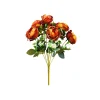 Bronze Peony Rose Bush 9 Head 40cm