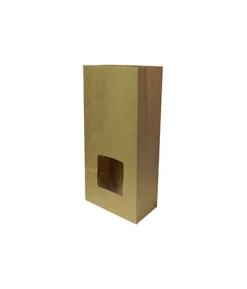 Brown Treat Bag With Window 10pc