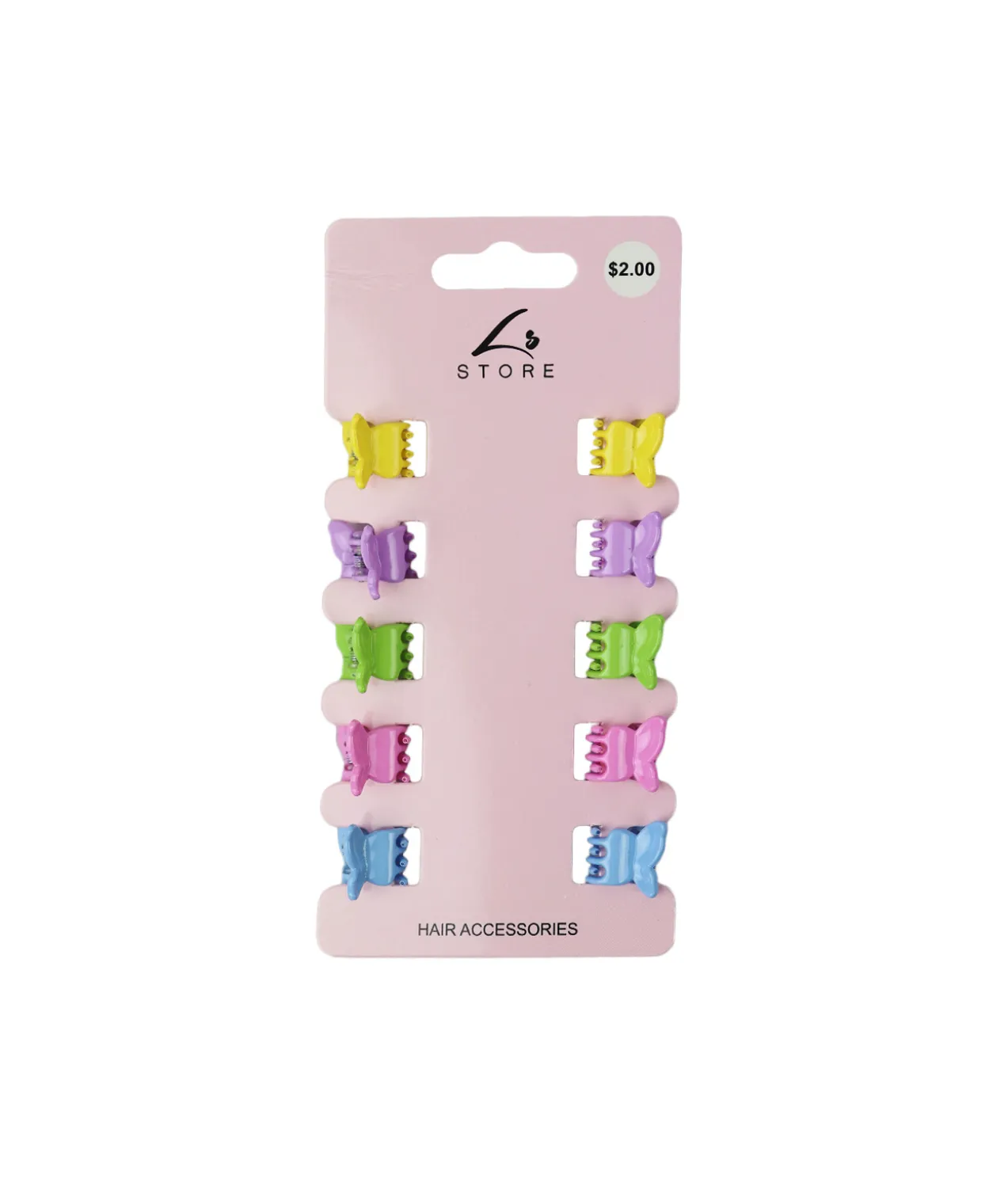 Butterfly Mini Claw Clip Set 10pk