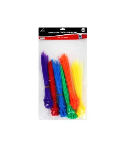 Cable Tie 6 Colors Assorted 300pc 4.6x20cm