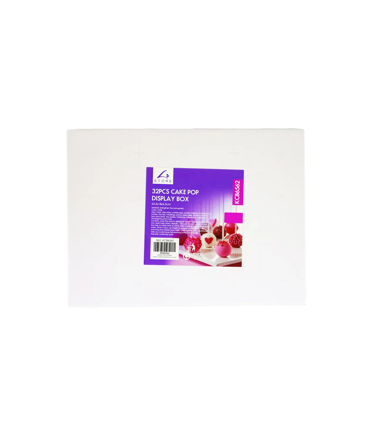 Cake Pop Display Box 24.5 x 18 x 4.5cm