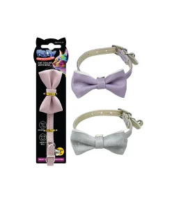 Cat Collar with Bow Assorted 30cm