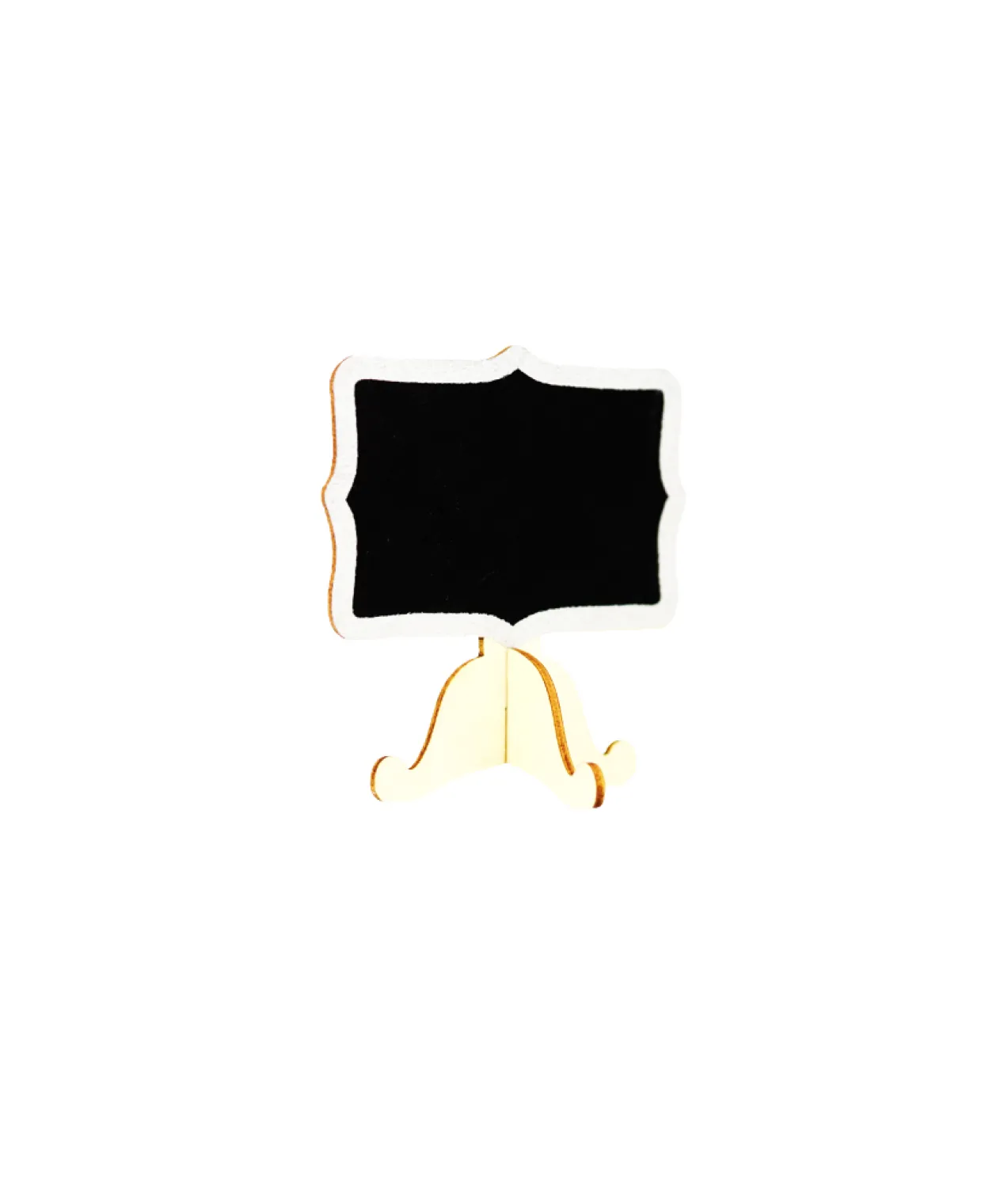 Chalk Board Stand With Silver Trim