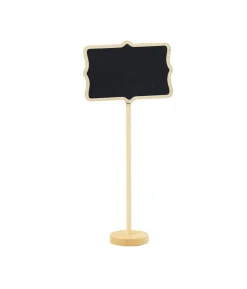 Chalkboard With Round Stand 12pc 8.5×17.5cm