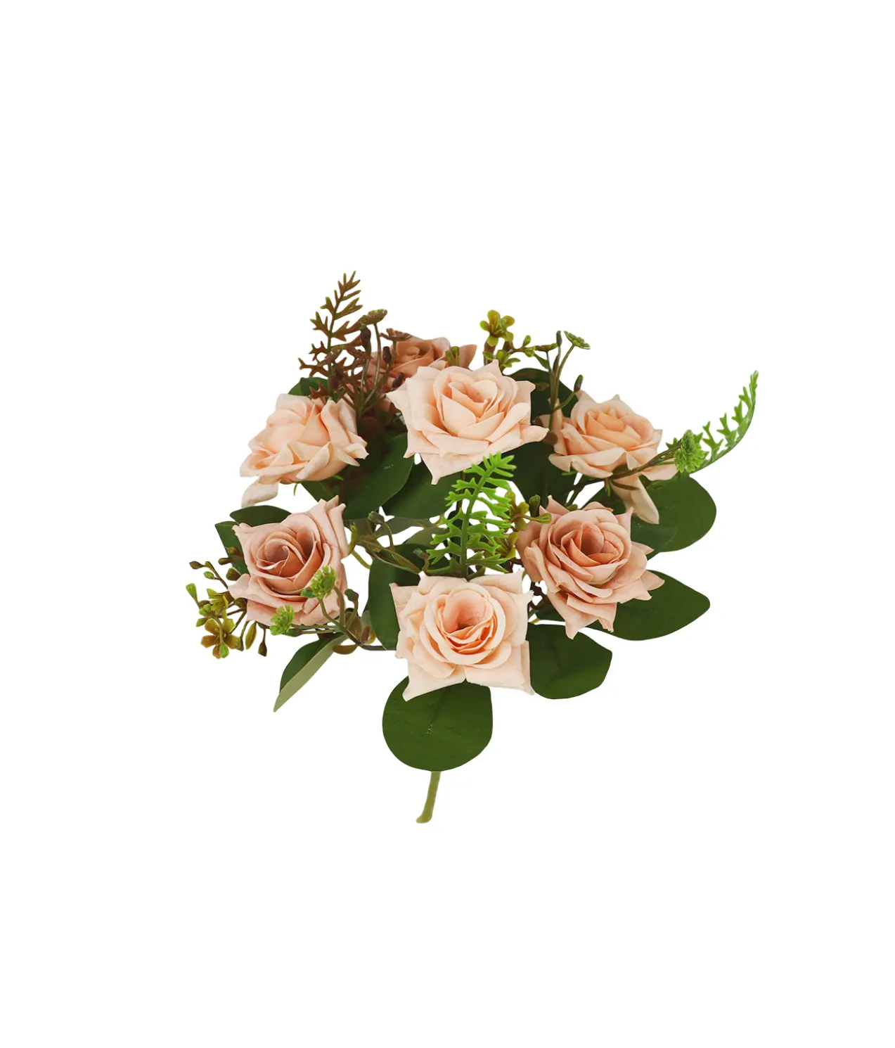 Champagne Rose Bunch 7 Head 32cm