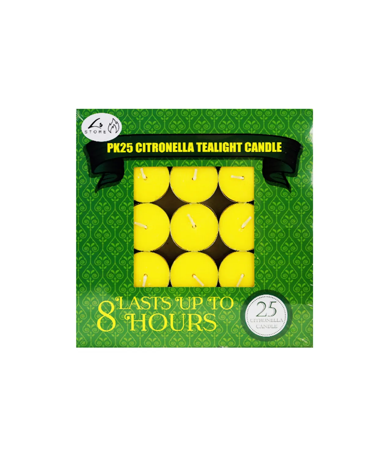 Citronella Tealight Candle 25pk