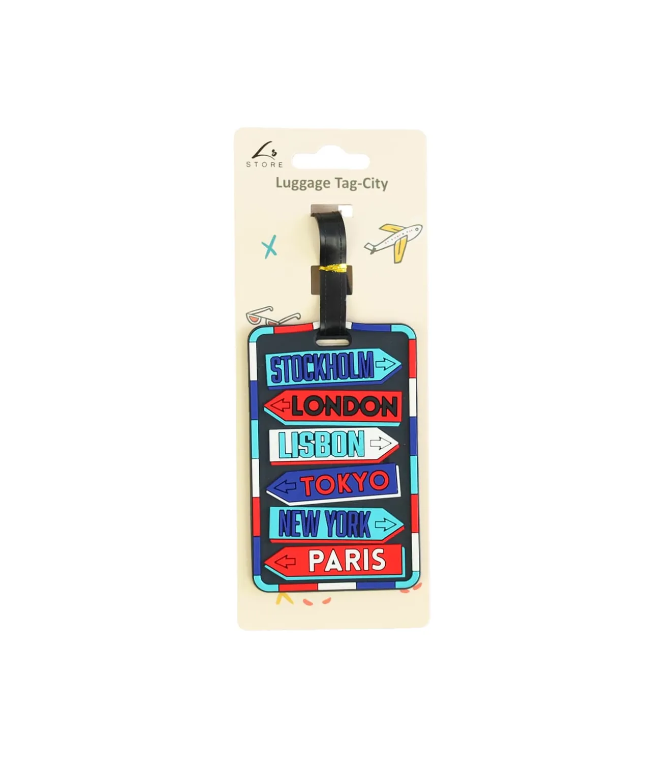 City Luggage Tag 11 x 7cm