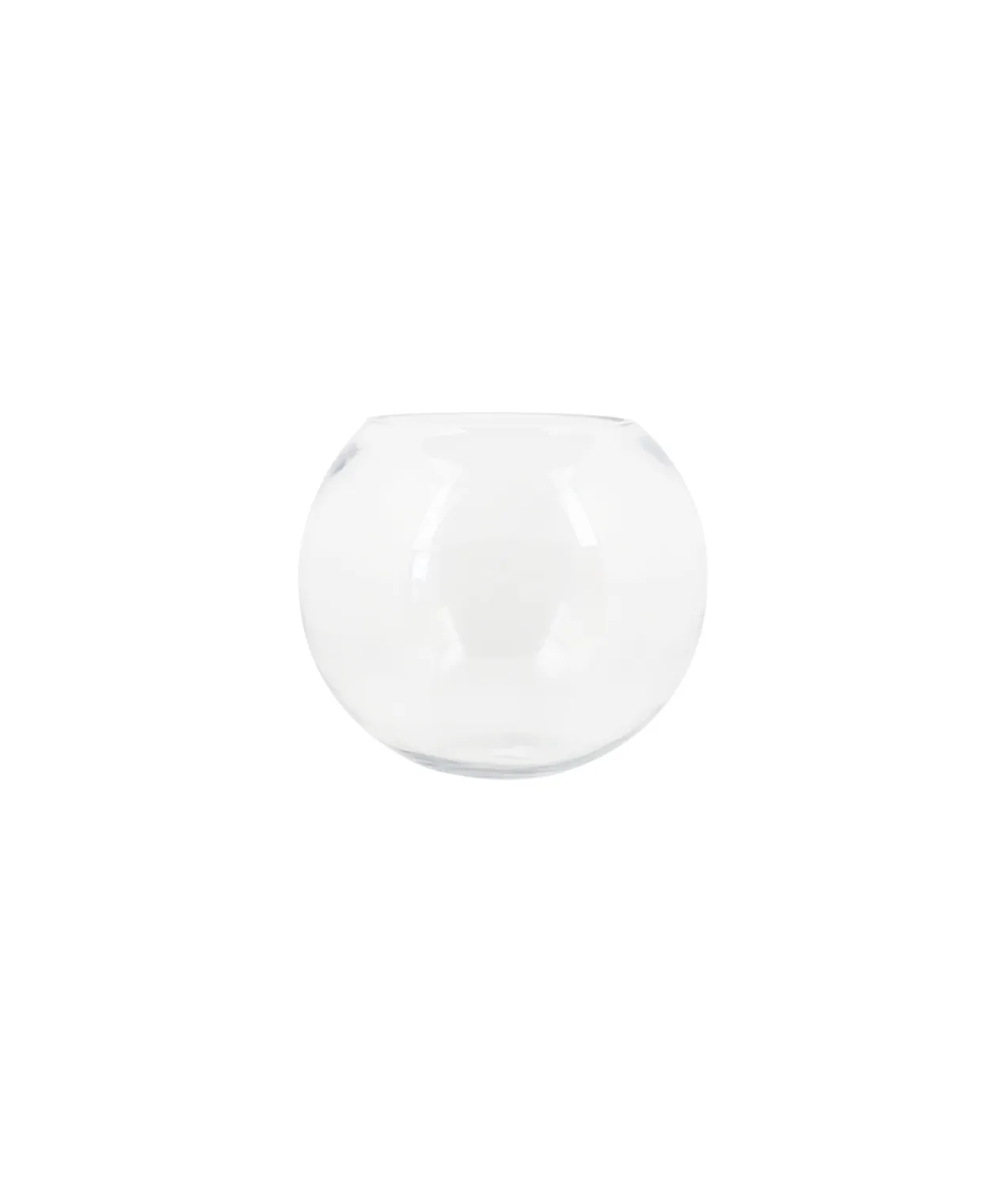 Clear Glass Fish Bowl Height 130mm