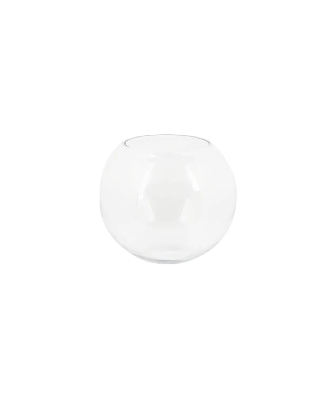 Clear Glass Fish Bowl Height 130mm
