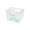 Clear Plastic Multipurpose storage box 22.2 x 18.5 x 16.2cm