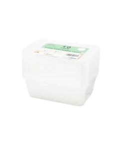 Clear PP Rectangular Food Container 10pc 750ml