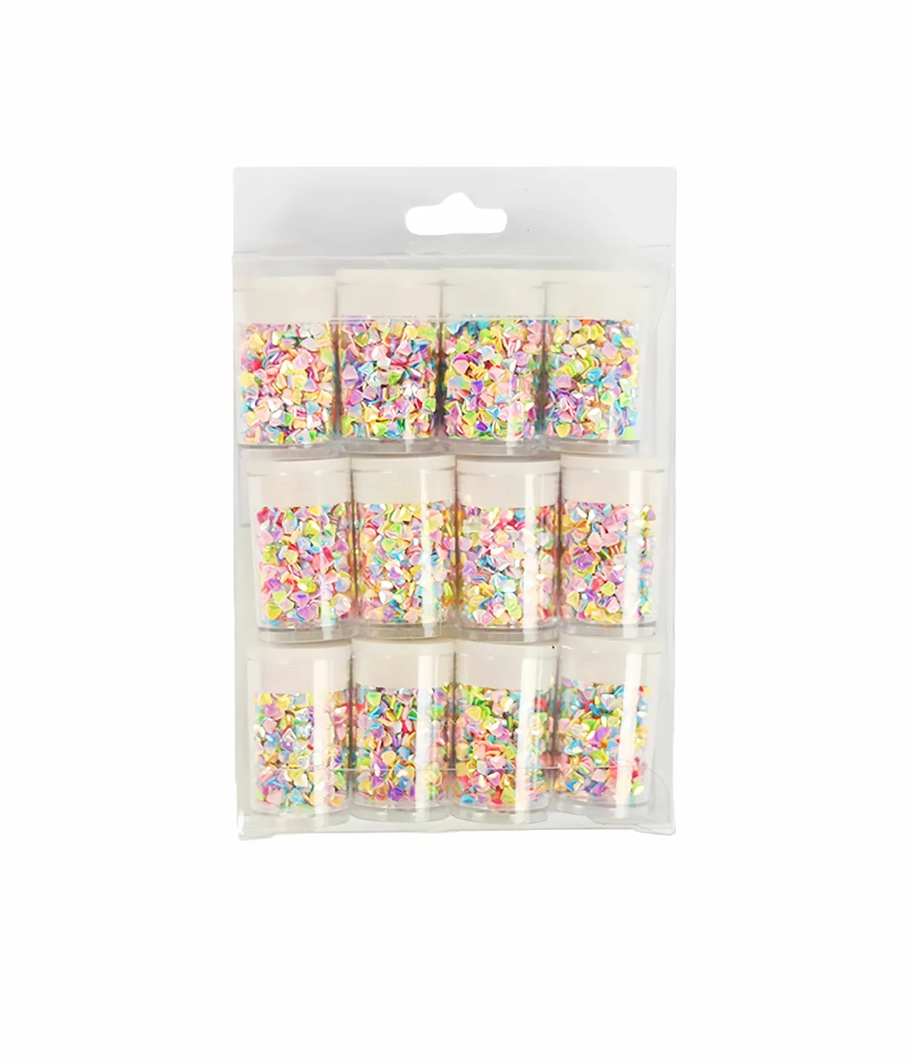 Colorful Crushed Stone DIY Bead Ornament 12pc