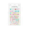 Colorful Star Rhinestone Stickers 19.5x10cm