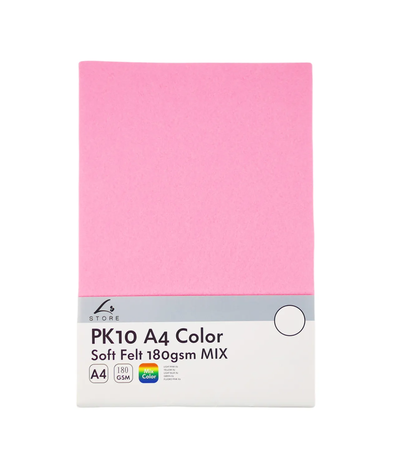 Color Soft Felt 180gsm MIX A4 10pk