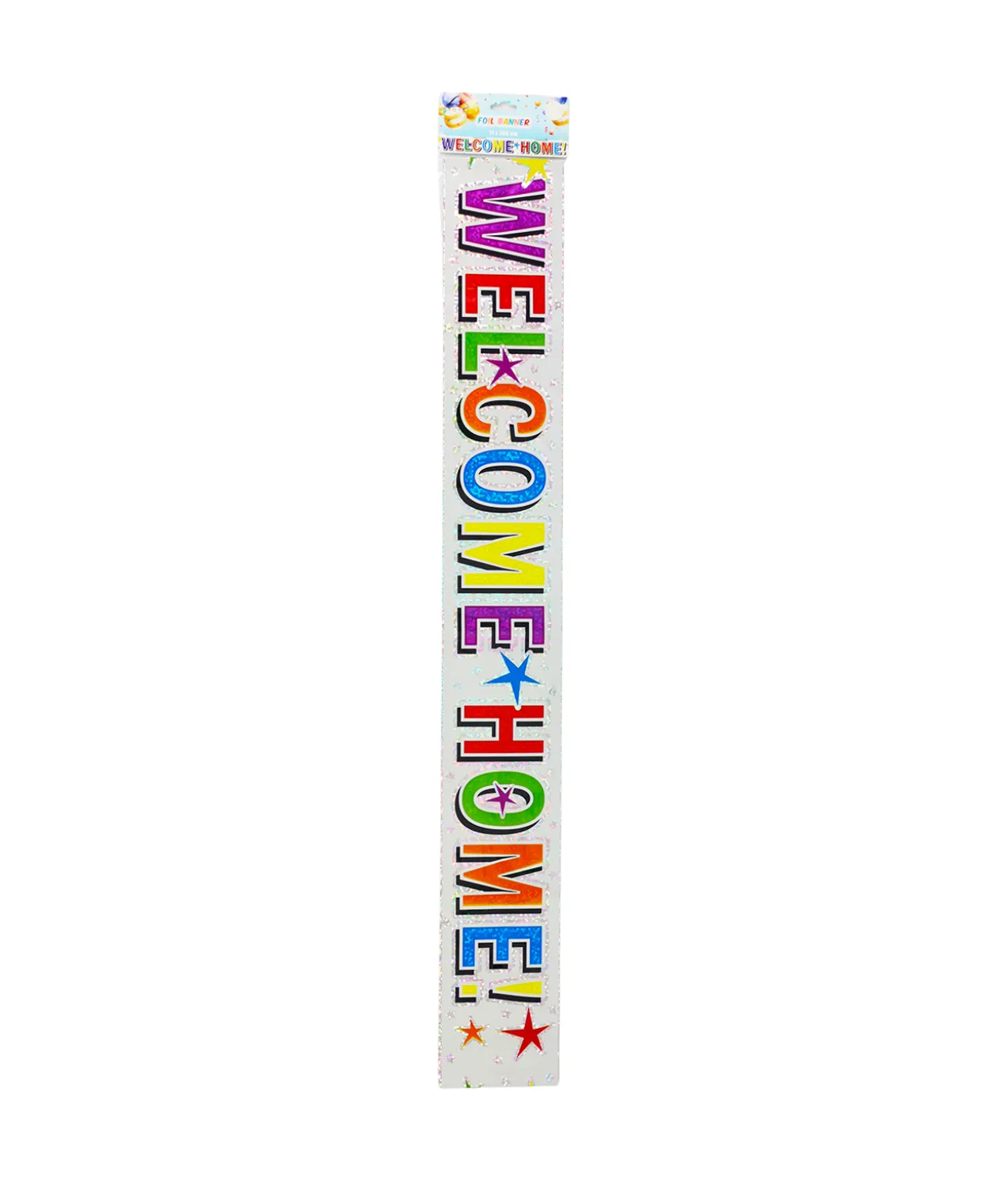 Color Welcome Home Foil Banner 11 x 260 cm